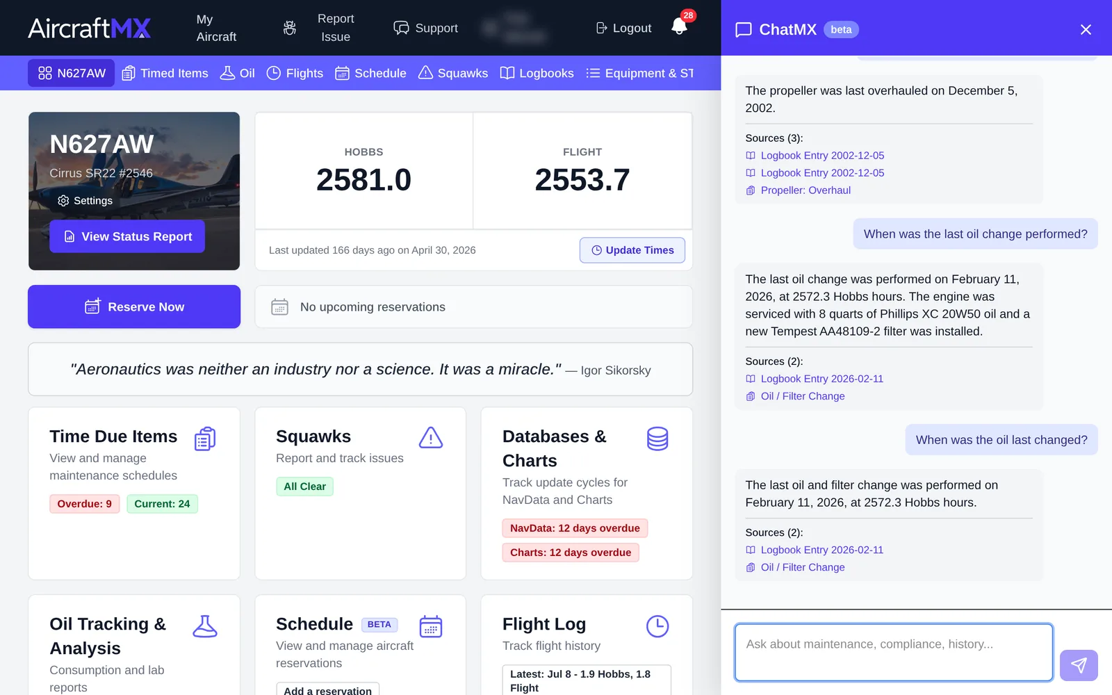 ChatMX answer with sources