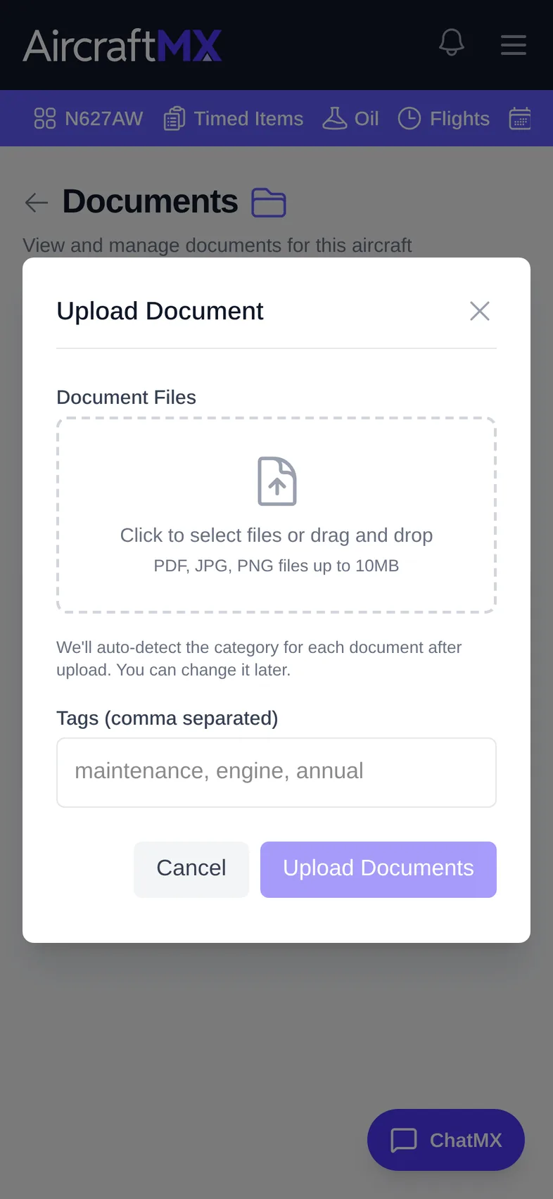 upload attach and manage documents mobile 02
