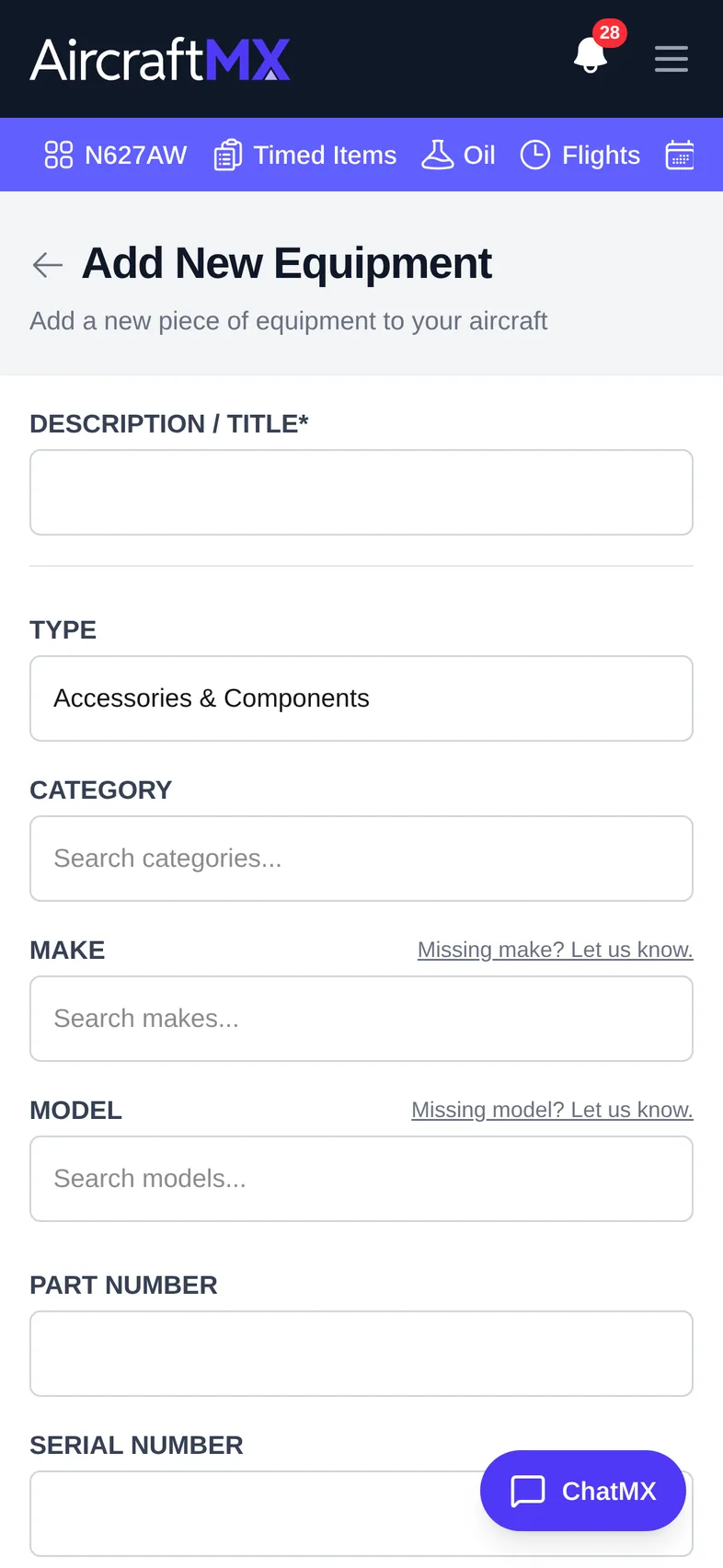 add and edit equipment mobile 02