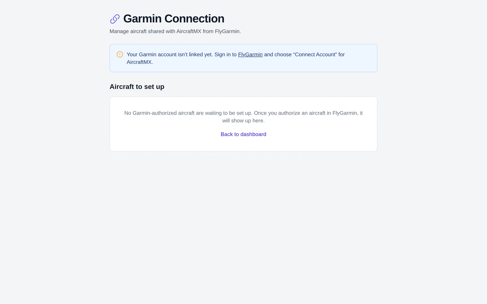 Garmin Connection page
