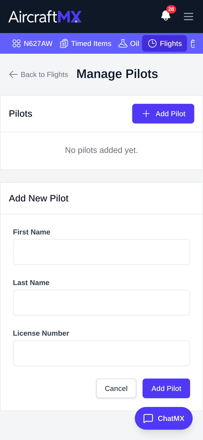 manage pilots mobile 02