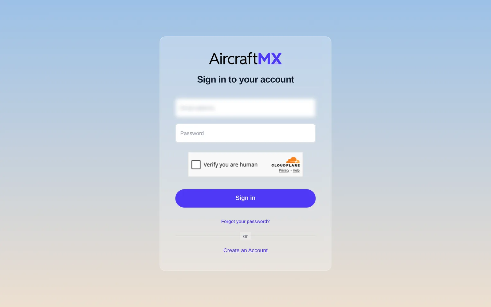 Sign in to your account