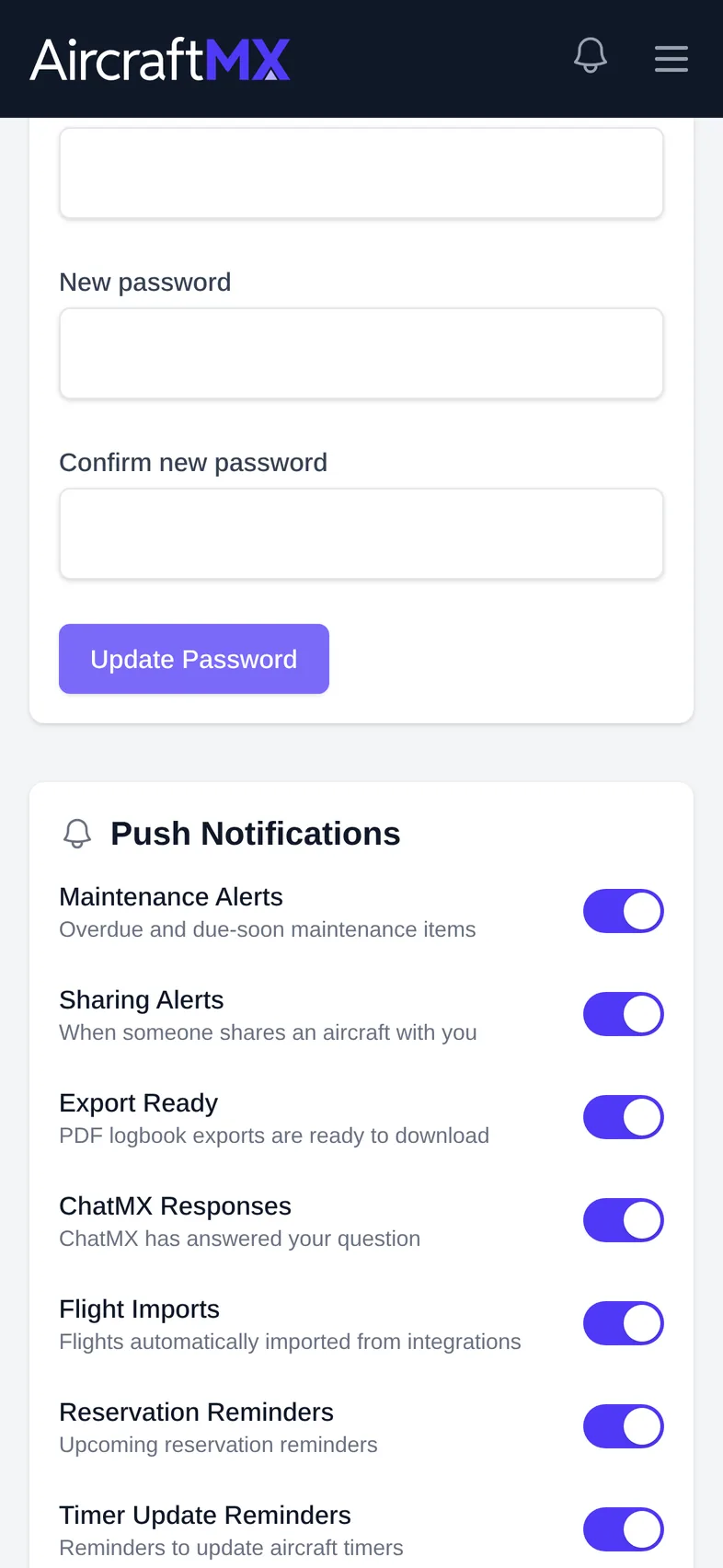 manage your profile mobile 02