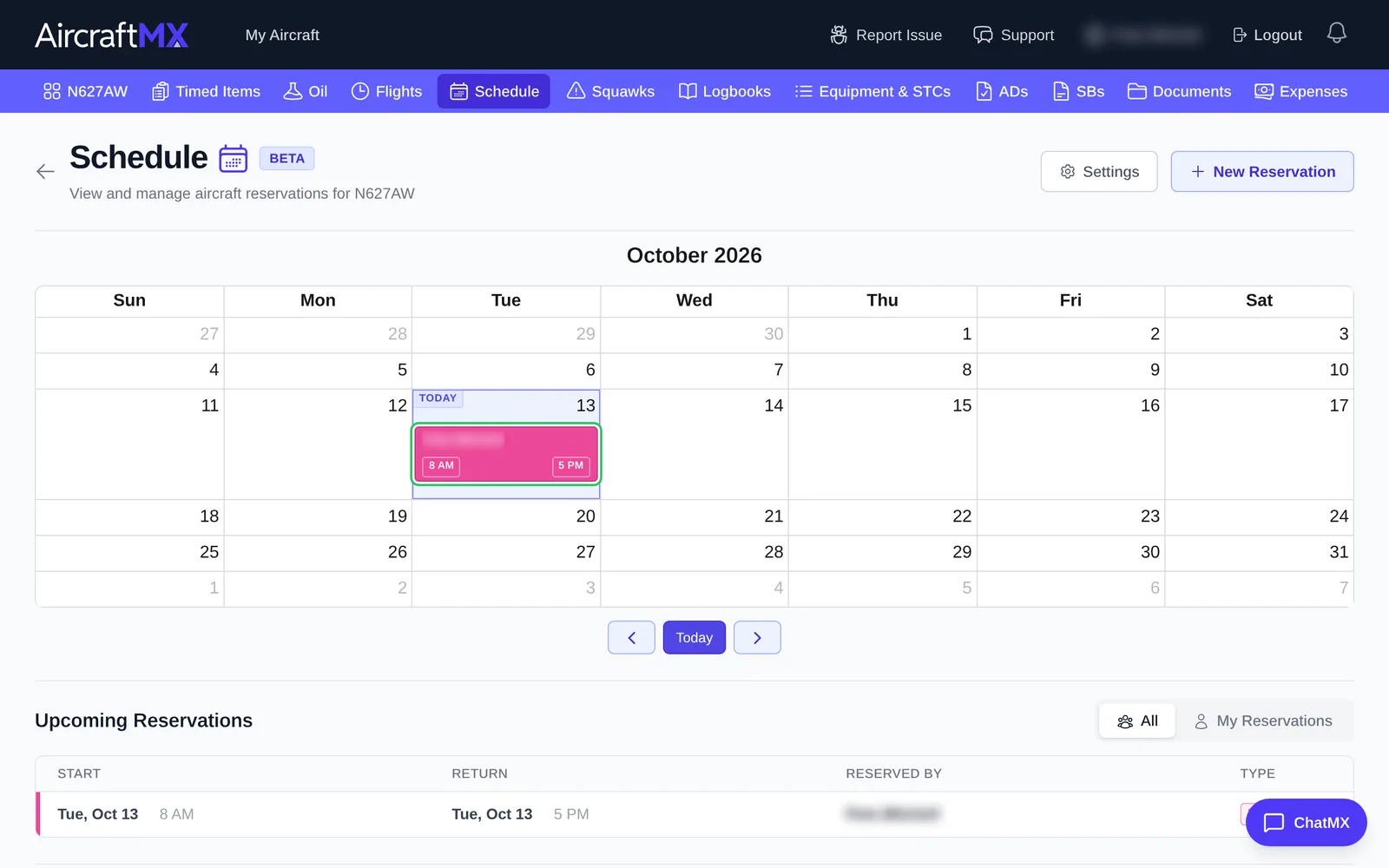Schedule calendar