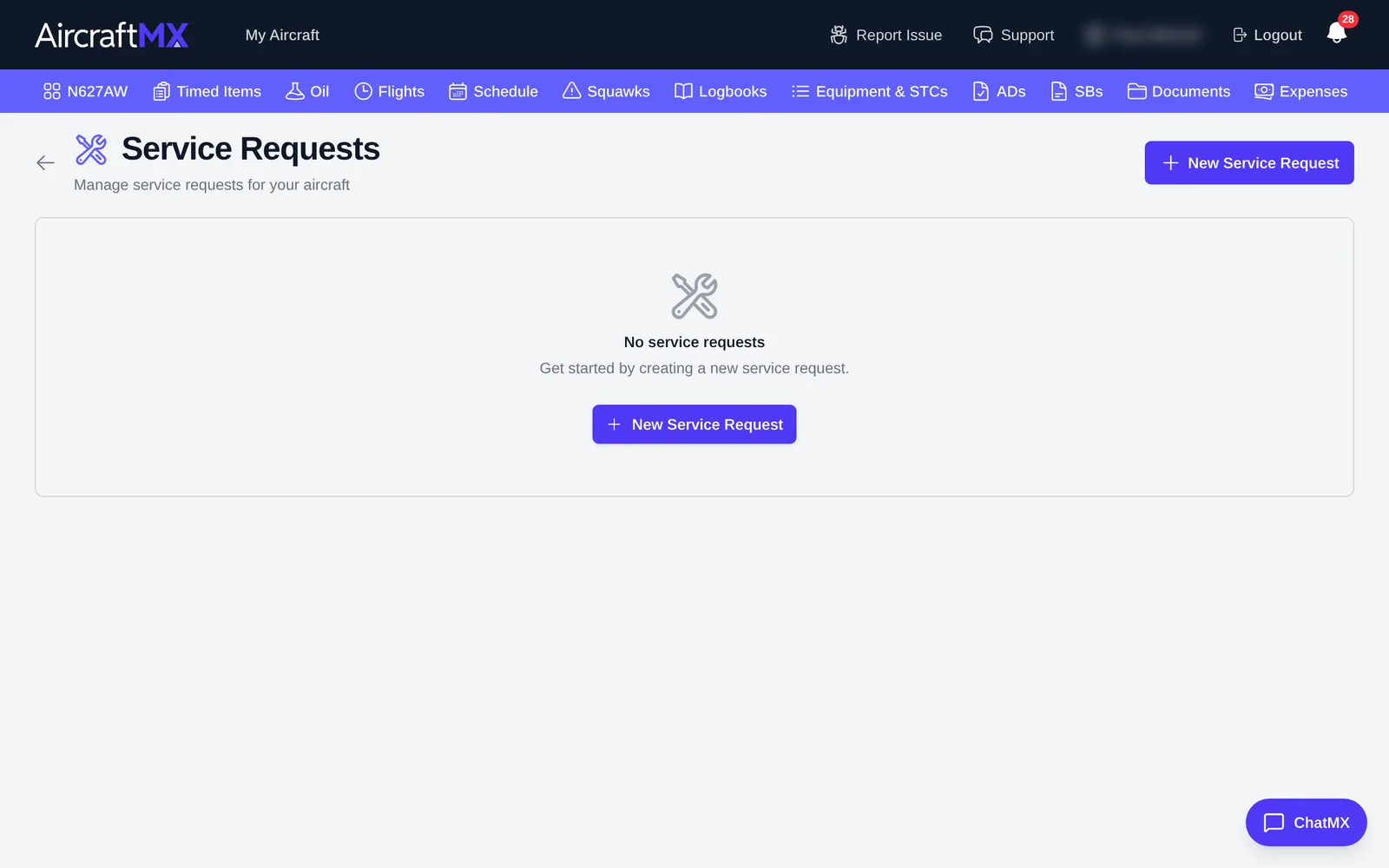 Service requests