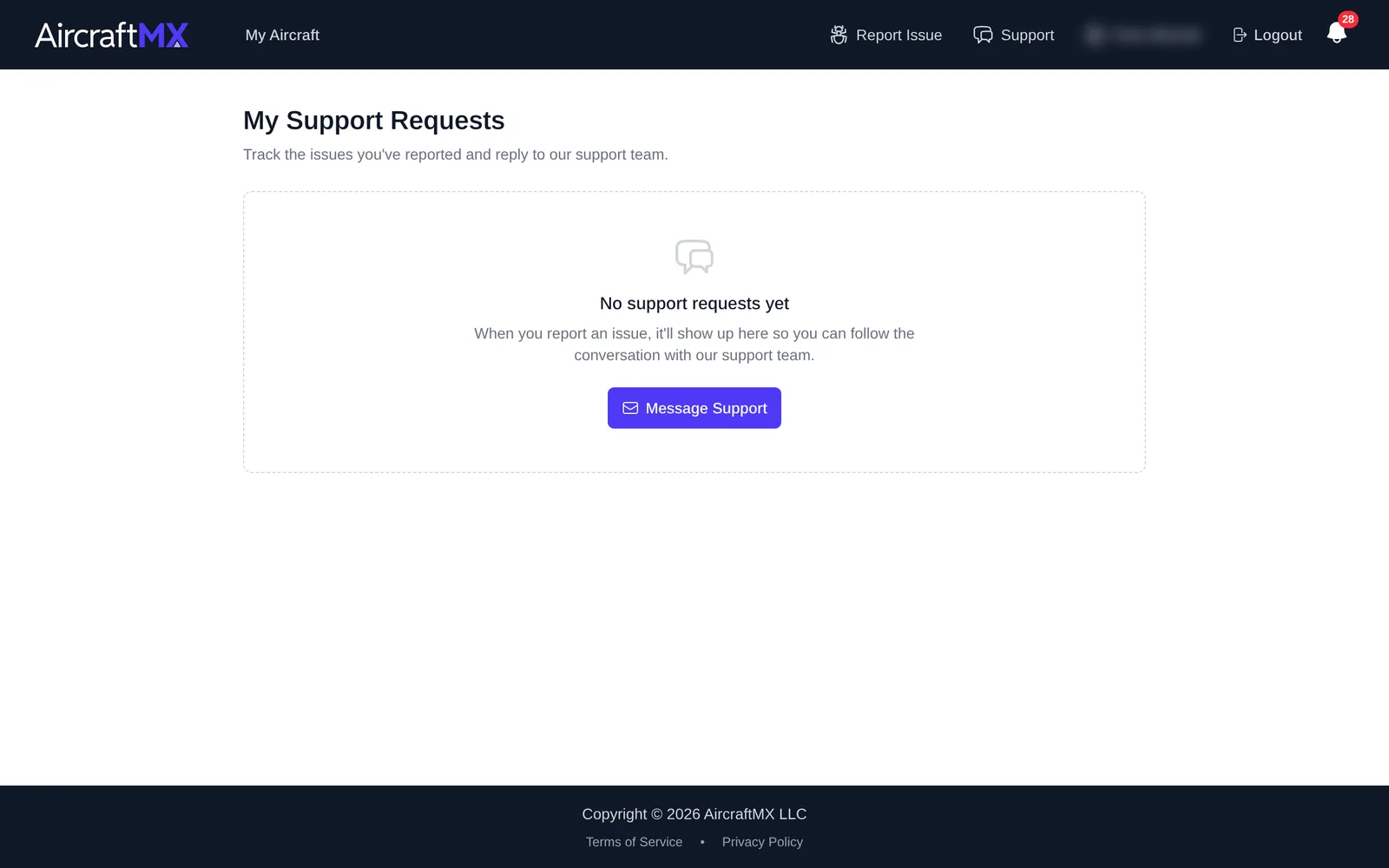 My Support Requests