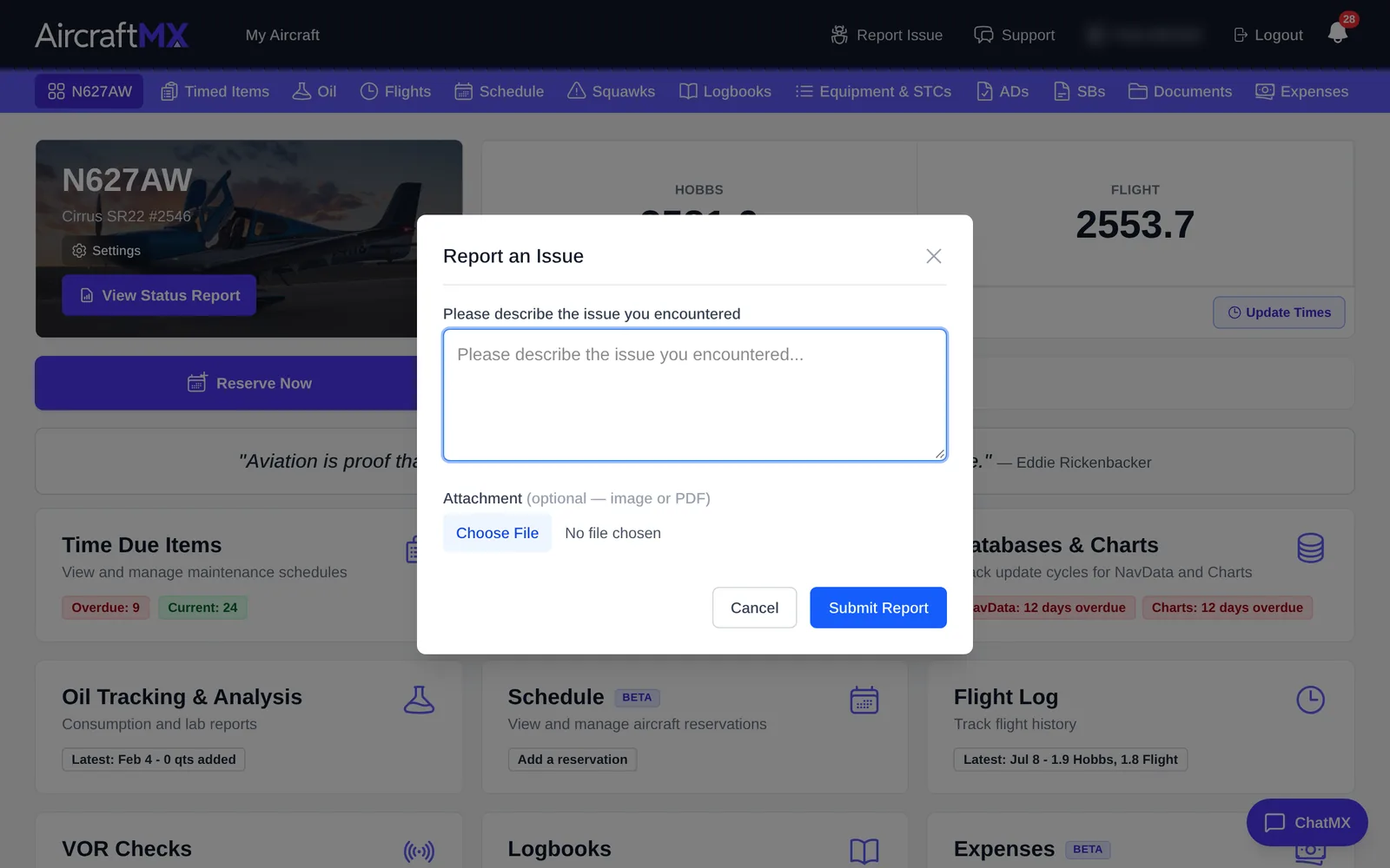 Report an Issue